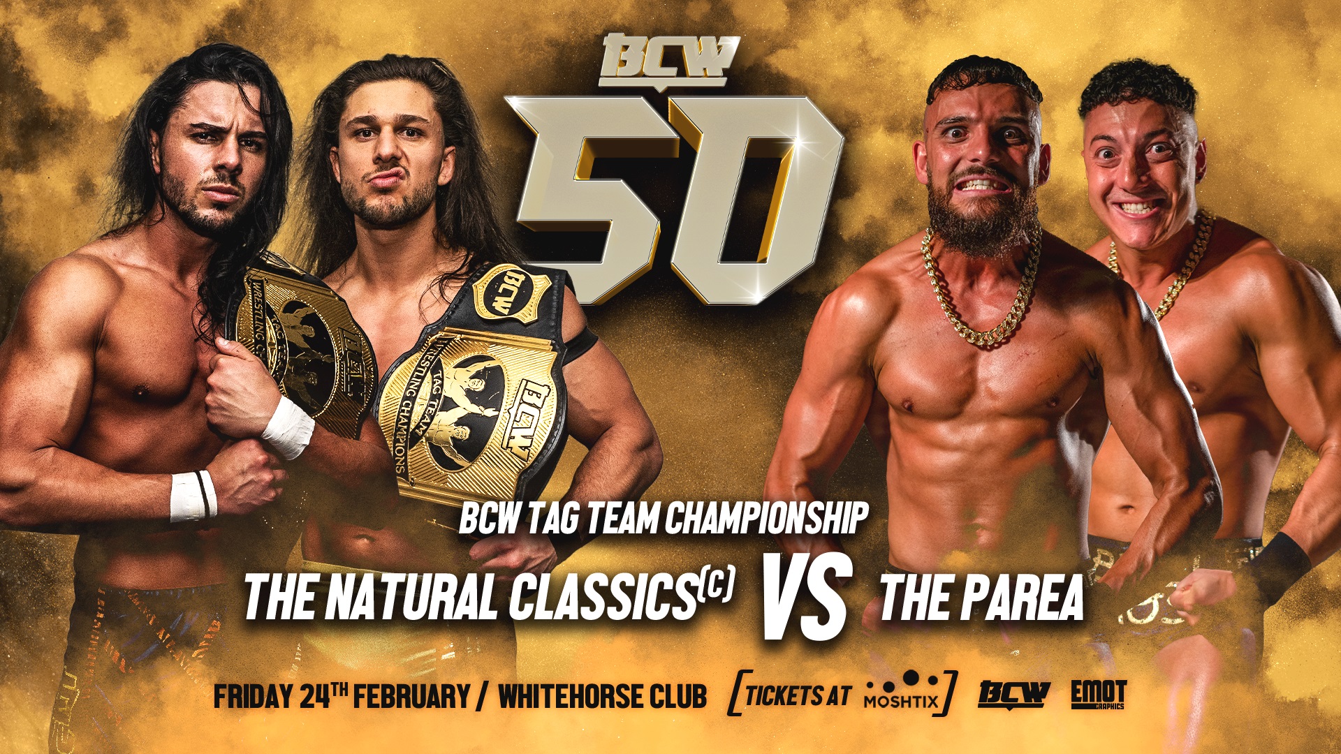 PAREA face NATURAL CLASSICS for third time! Battle Championship Wrestling