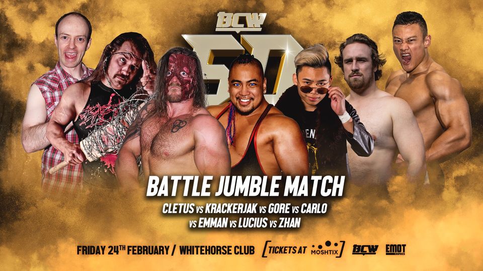 A wrestling first BATTLE JUMBLE MATCH! – Battle Championship Wrestling