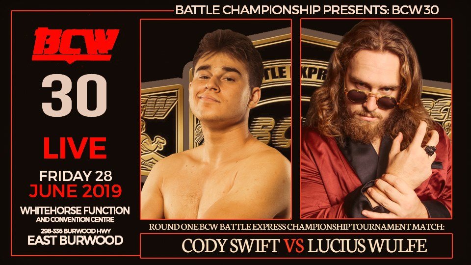 BCW30 Melbourne – Match Announcement 2 – Battle Championship Wrestling